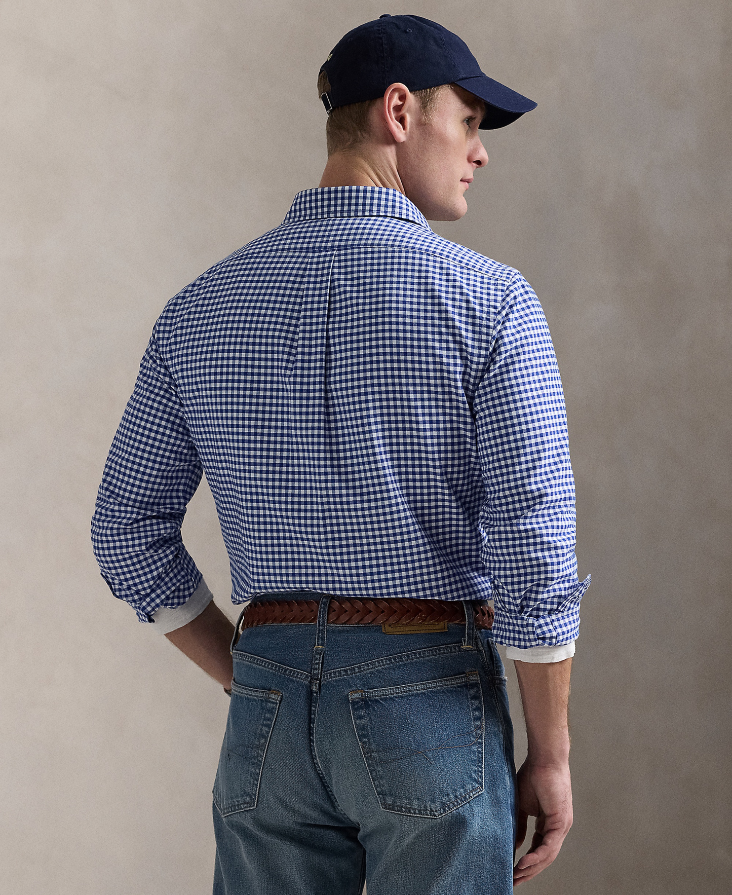 Polo Ralph Lauren Men's Custom Fit Oxford Shirt - Blue/white