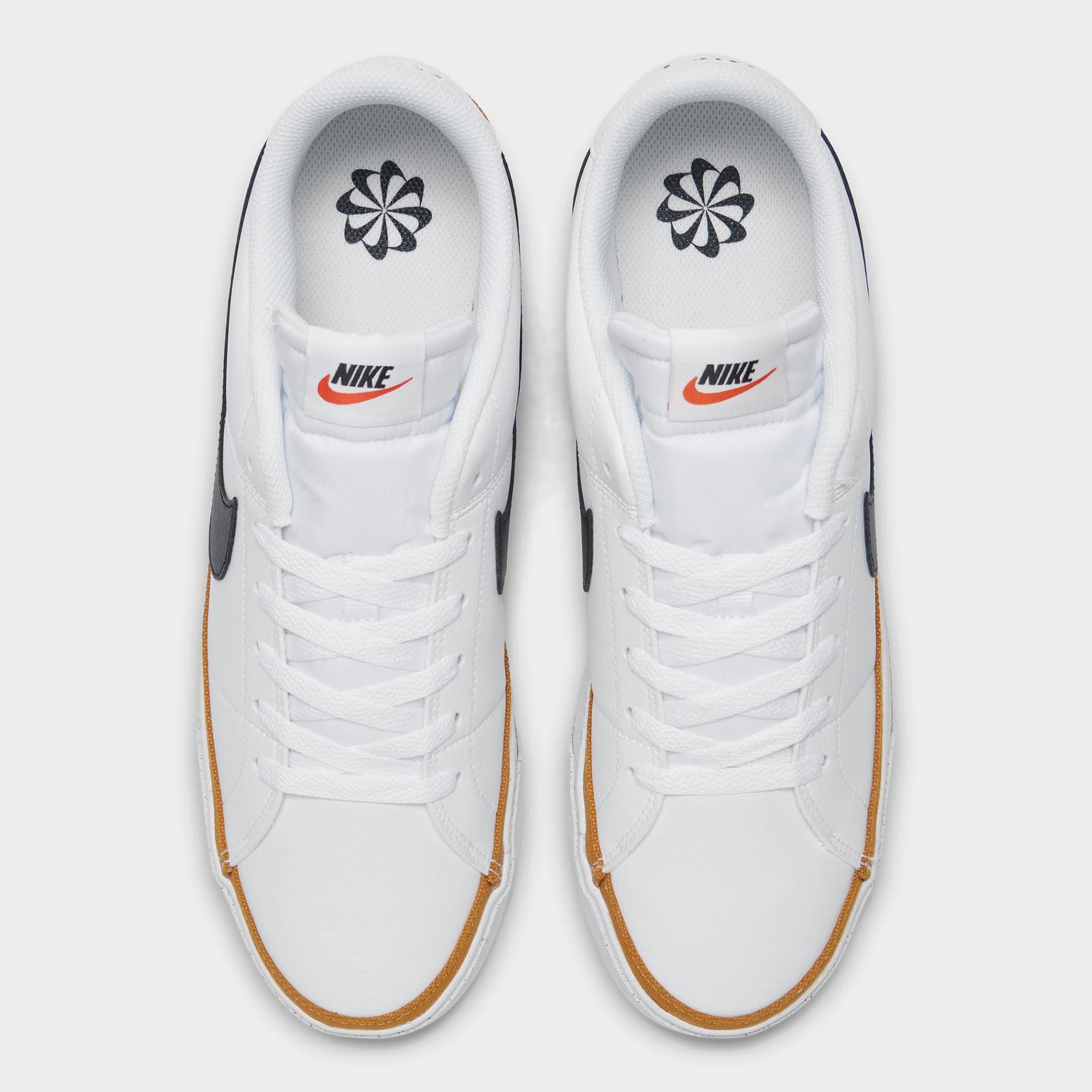 Men's Nike Court Legacy Next Nature Casual Shoes - White/Desert Ochre/Black