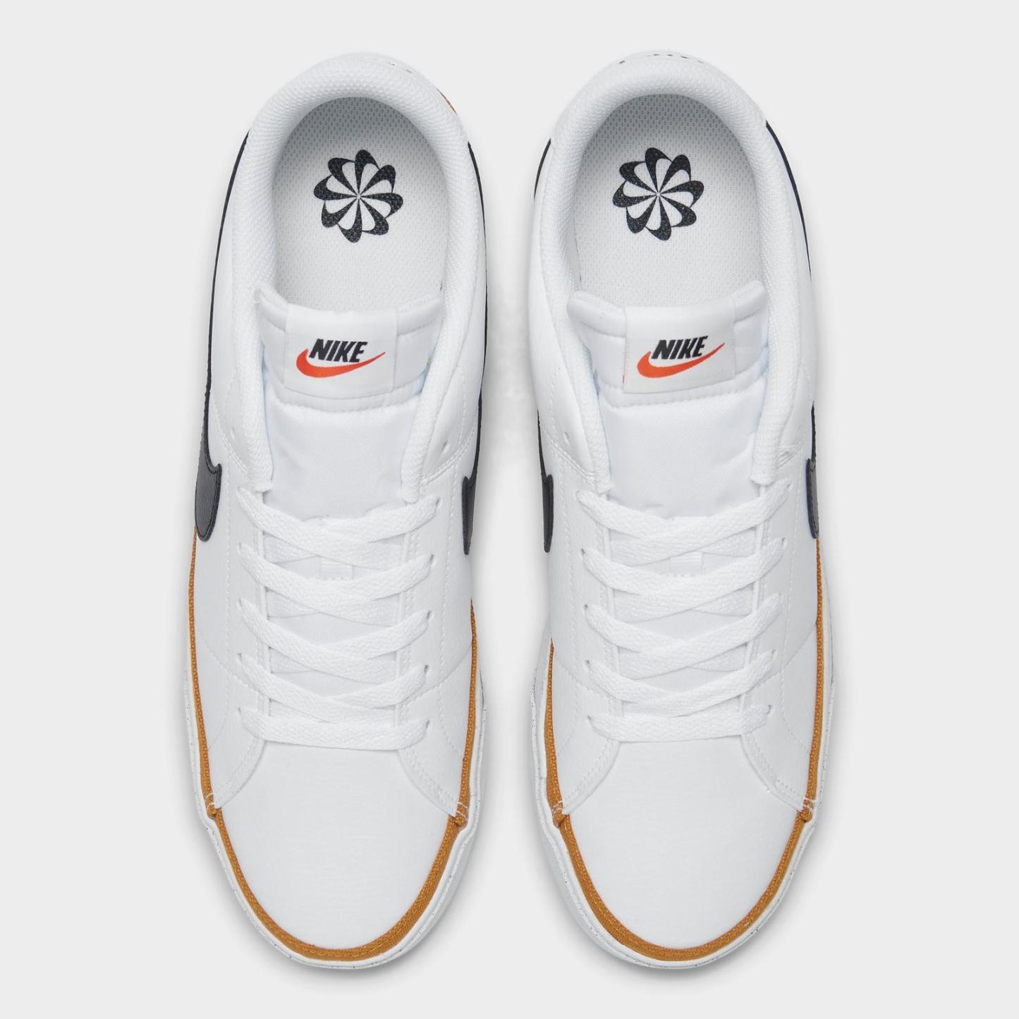 Men's Nike Court Legacy Next Nature Casual Shoes - White/Desert Ochre/Black