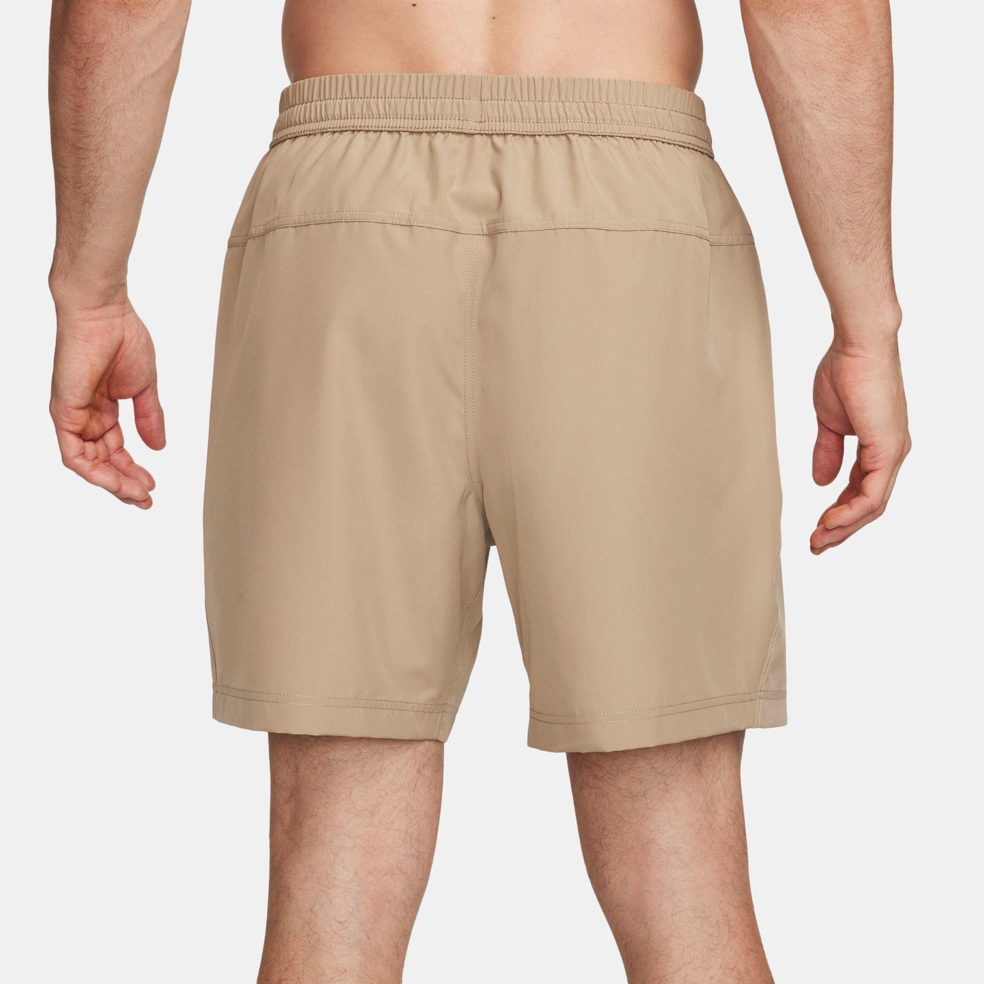 Men's Nithtke Form Dri-FIT Unlined 7" Versatile Shorts - Khaki/Black