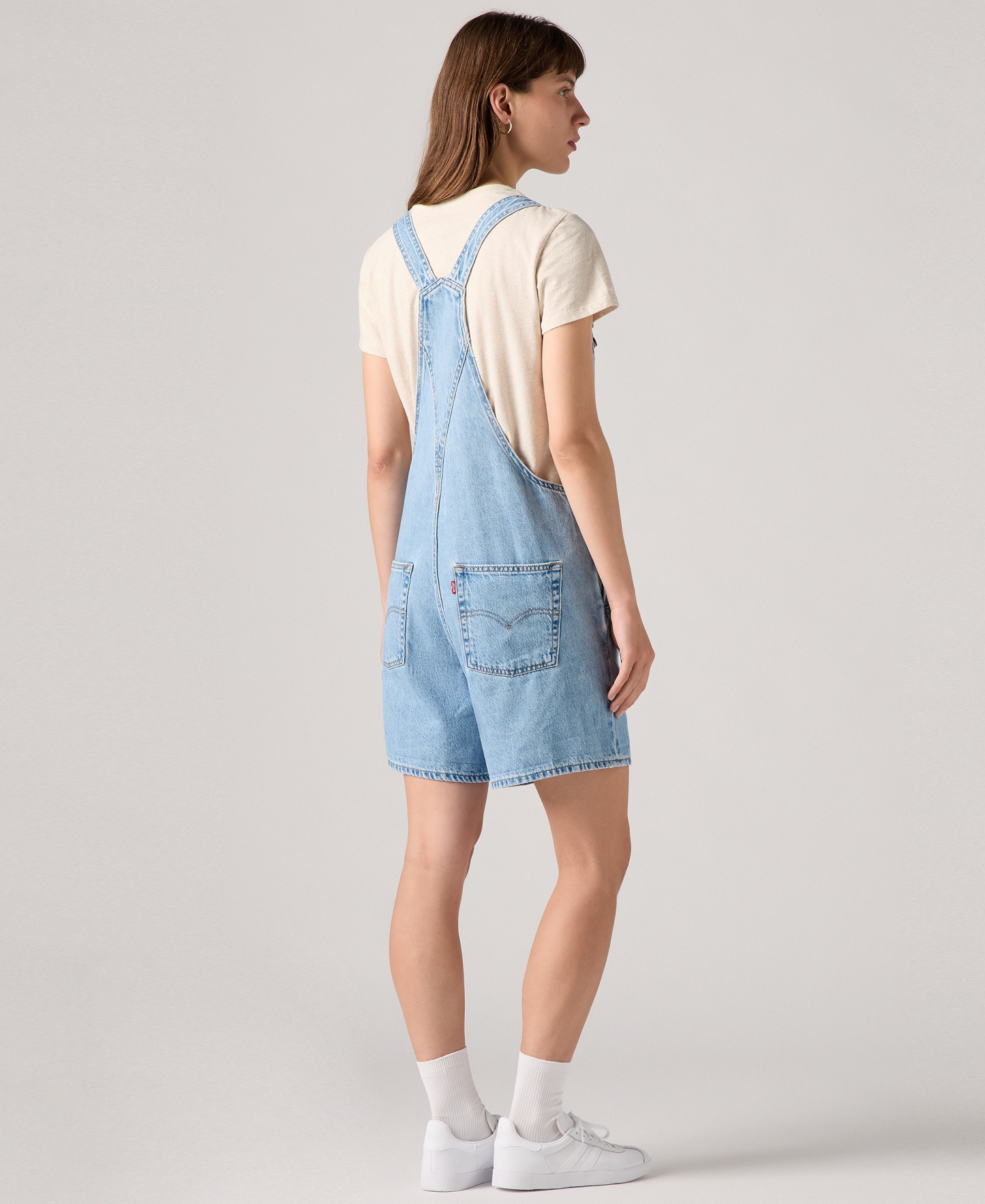 Levi's Women's Vintage-Inspired Square Neck Adjustable Straps Shortalls - I Will