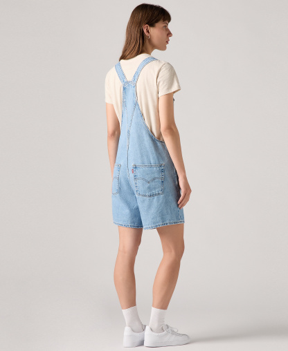 Levi's Women's Vintage-Inspired Square Neck Adjustable Straps Shortalls - I Will