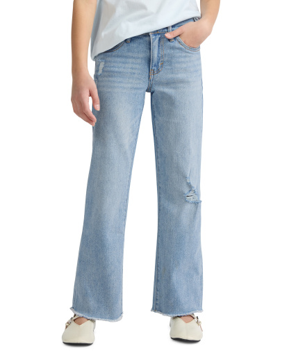Levi's Girls' 7-16 Vintage-Like Mid-Rise Wide Leg Jeans - Bauhaus Blues