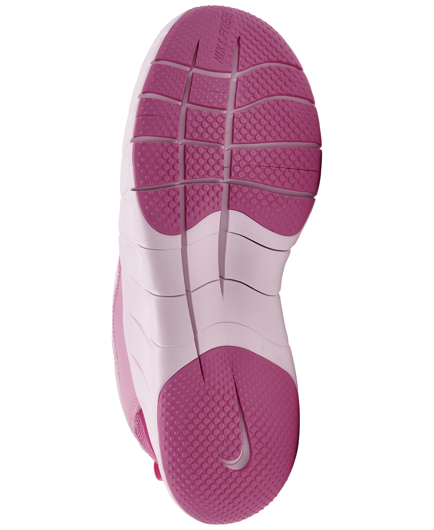 Nike Big Kids Free Ride Running Sneakers from Finish Line - Pink Rise, Playful Pink