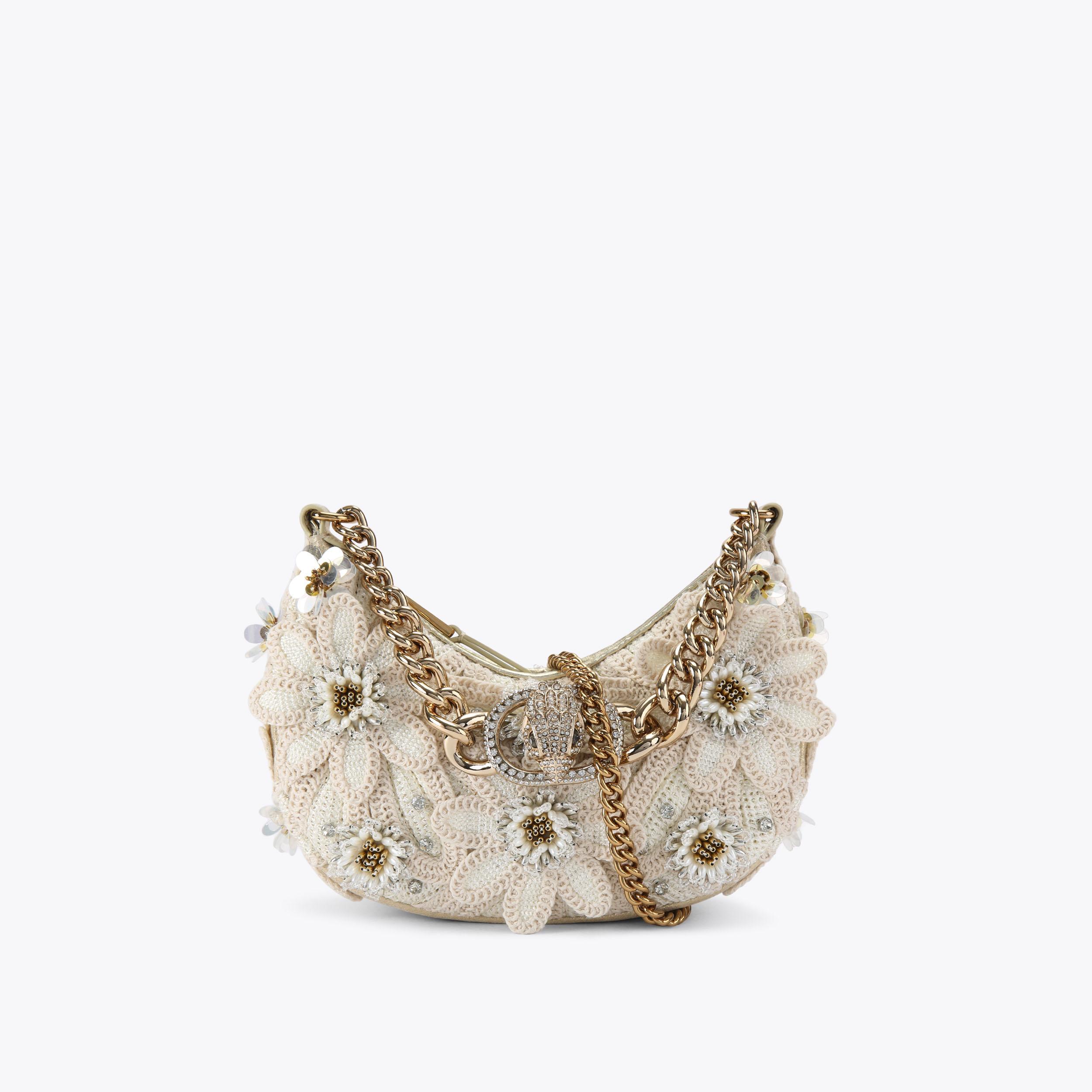 Kurt Geiger London Small Chelsea Chain Hobo Bag - Beige