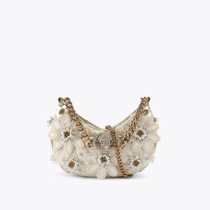 Kurt Geiger London Small Chelsea Chain Hobo Bag - Beige