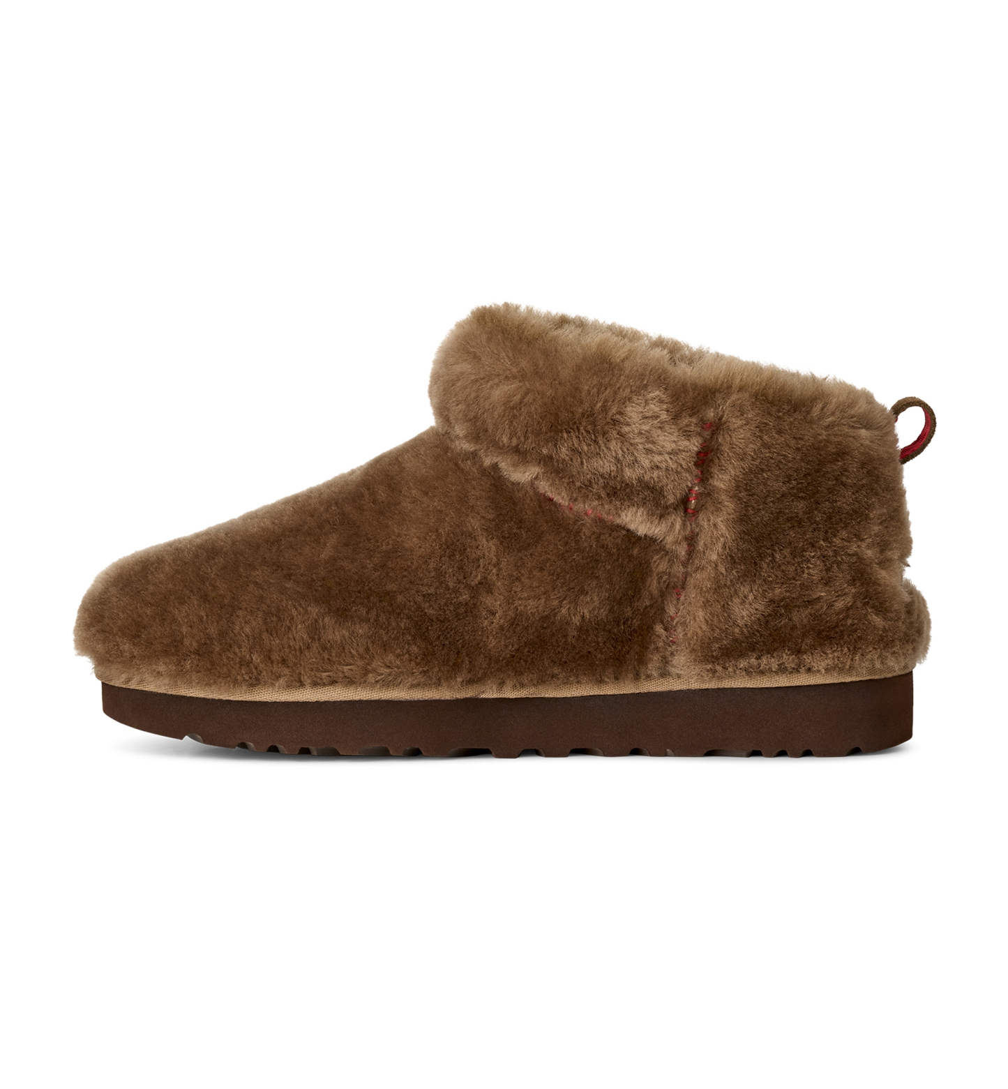 UGG® Women's Classic Ultra Mini Fluffed Round Toe Booties - Light Bronze