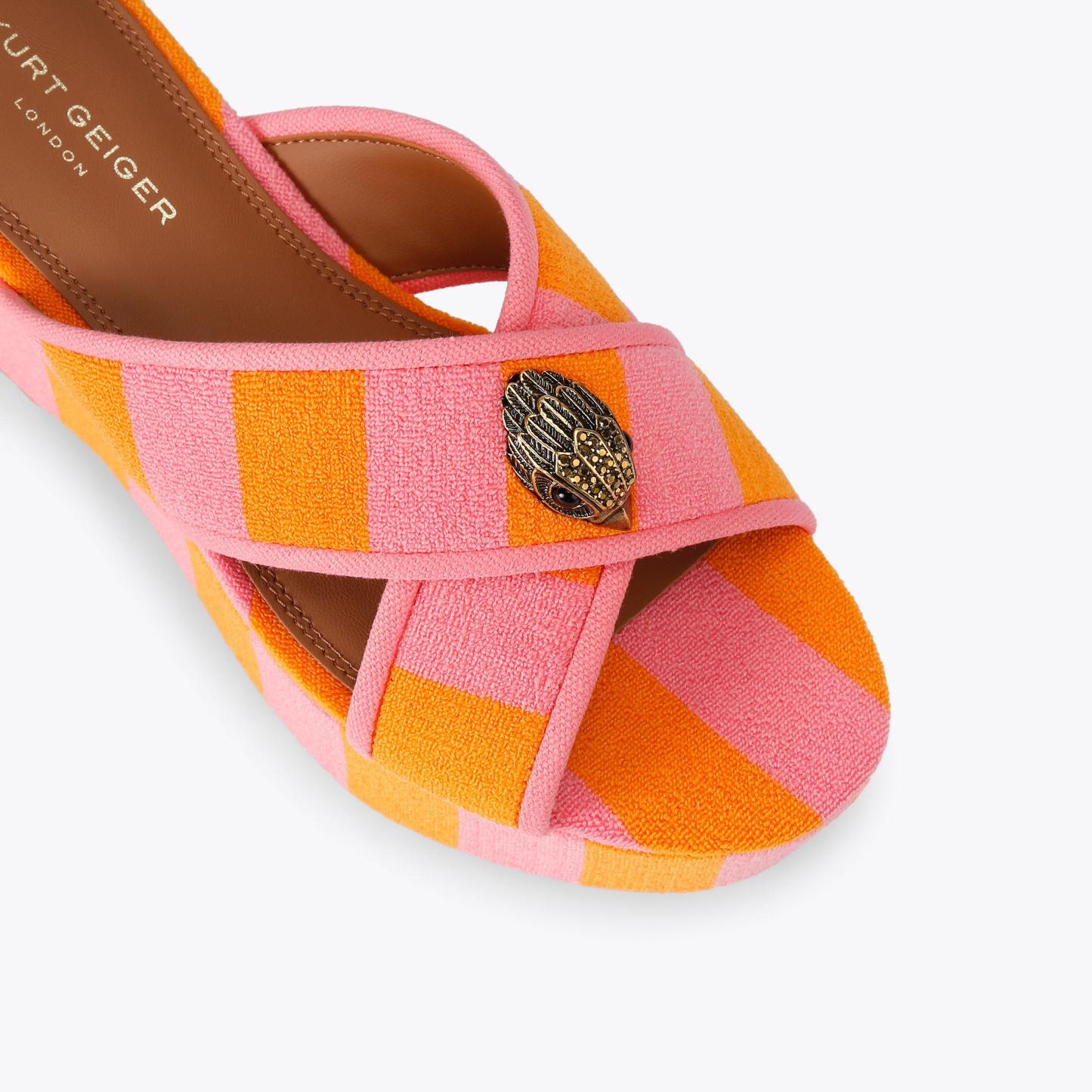 Kurt Geiger London Kurt's Cabana Eagle Flatform Sandal - Pink - view 5