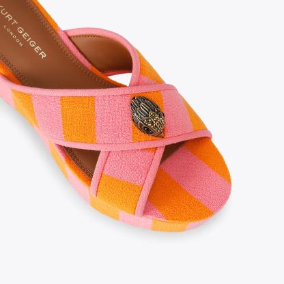 Kurt Geiger London Kurt's Cabana Eagle Flatform Sandal - Pink - view 5