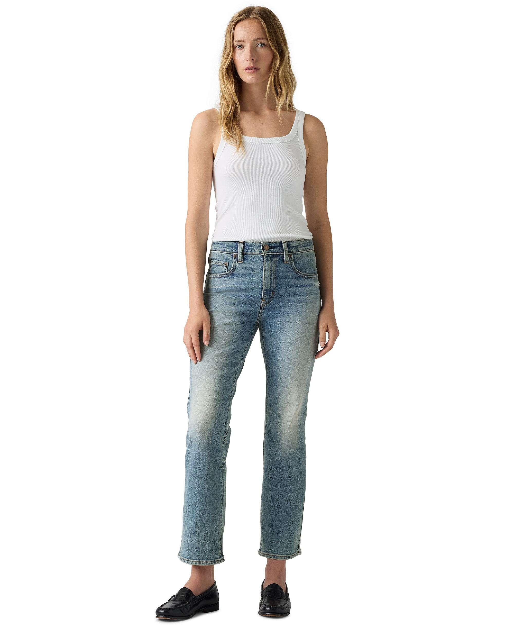 Levi's Women's 725 High-Rise Kick Boot Jeans - Trail Dust