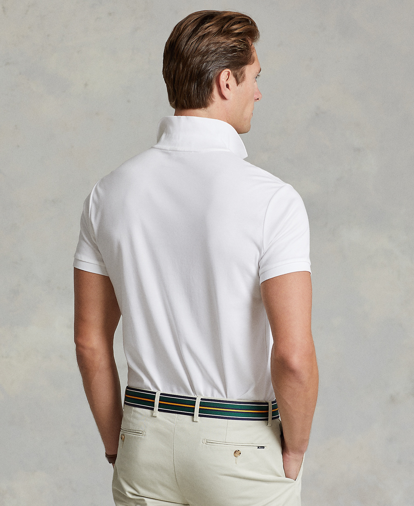 Polo Ralph Lauren Men’s Slim-Fit Soft Cotton Polo Shirt - White