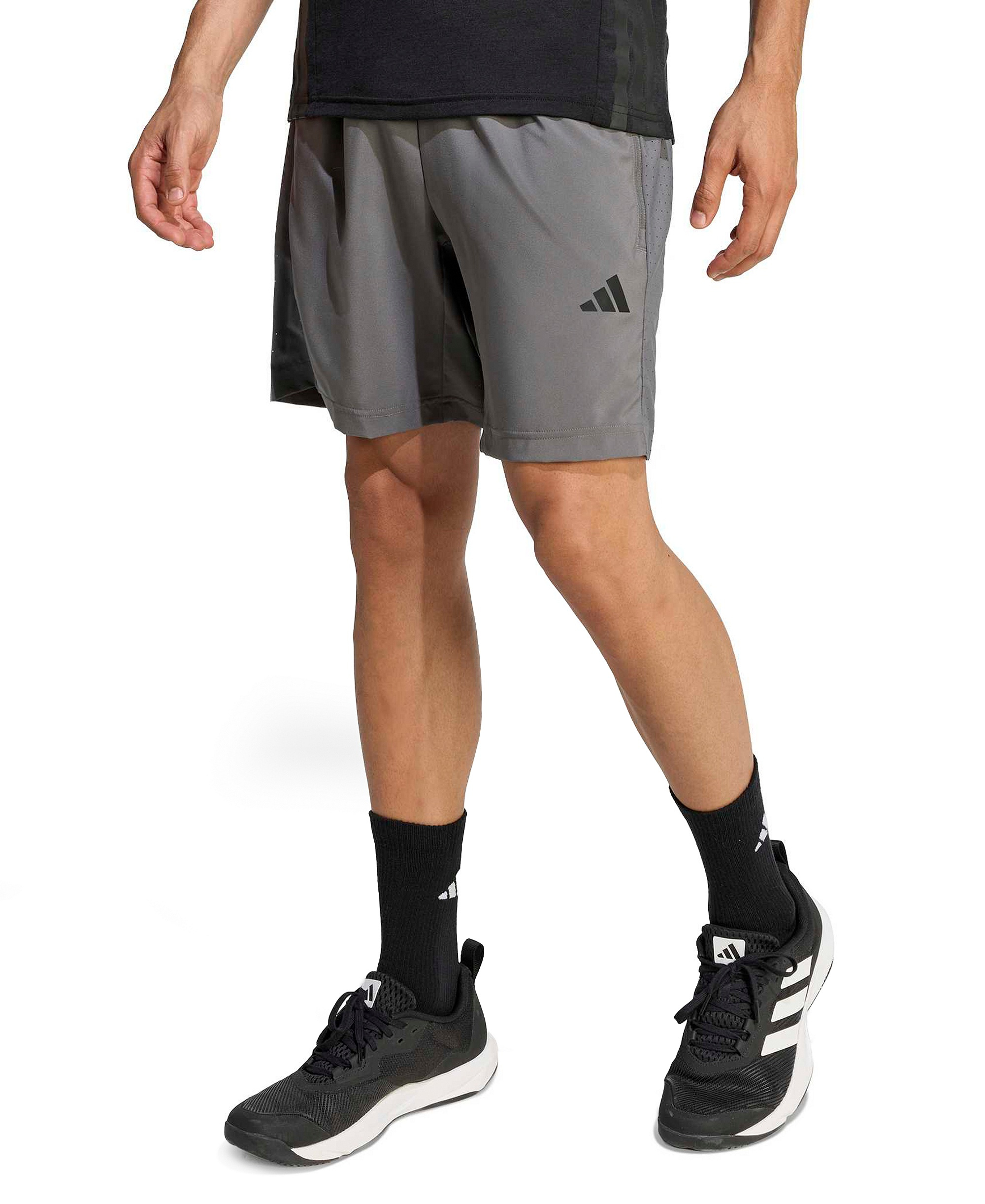 adidas Men's Workout Essentials Base Woven Shorts - Gray Five