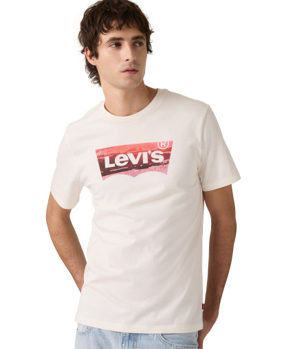 Levi's Men's Graphic Logo Batwing Short-Sleeve T-shirt - Coastal Egret