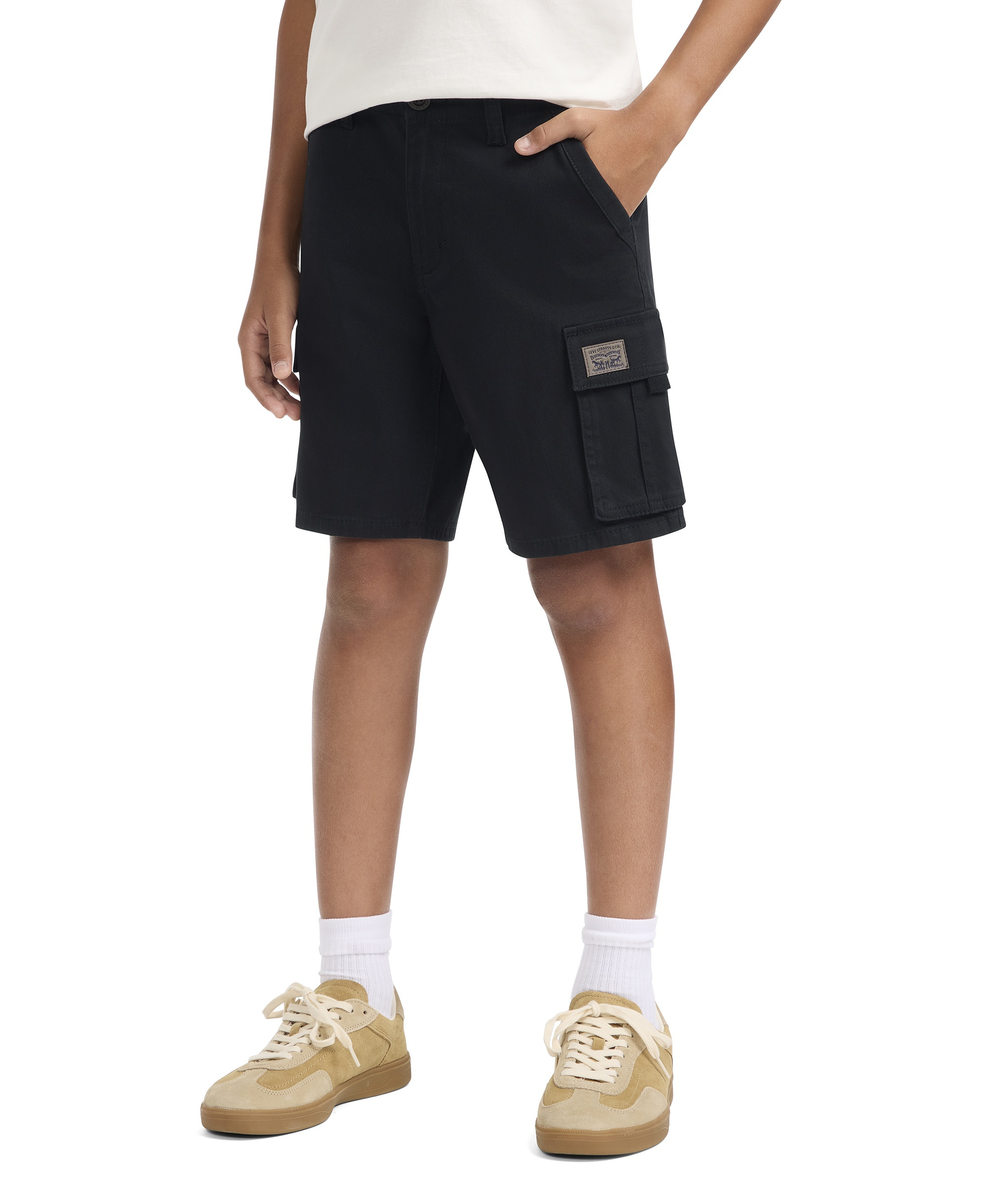 Levi's Boys' 8-20 Traditional Cargo Shorts - Jet Black