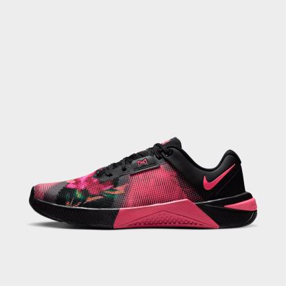 Women's Nithtke Metcon 10 Training Shoes - Black/Sea Coral/Black - Left shoe facing left. Outside of the shoe.