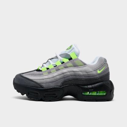 Little Kids' Nike Air Max 95 Big Bubble Casual Shoes - Black/Cool Grey/Neon Yellow