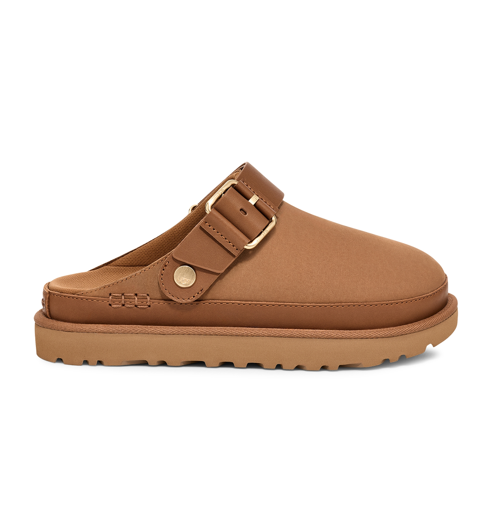 UGG® Women's Goldenstar Villa Round Toe Clogs - Chestnut