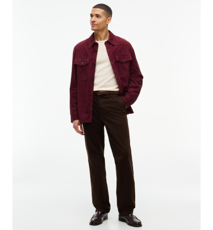 Tommy Hilfiger Men's Regular-Straight Fit Stretch Chino Pants - Dark Coffee