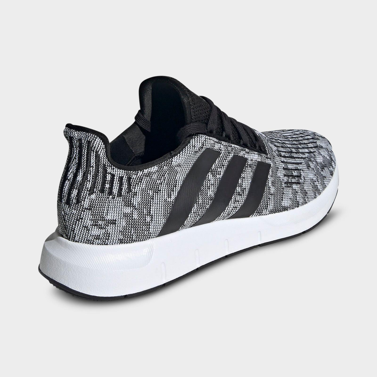 Men's adidas Originals Swift Run 1.0 Casual Shoes - Black/Black/Cloud White - view 4