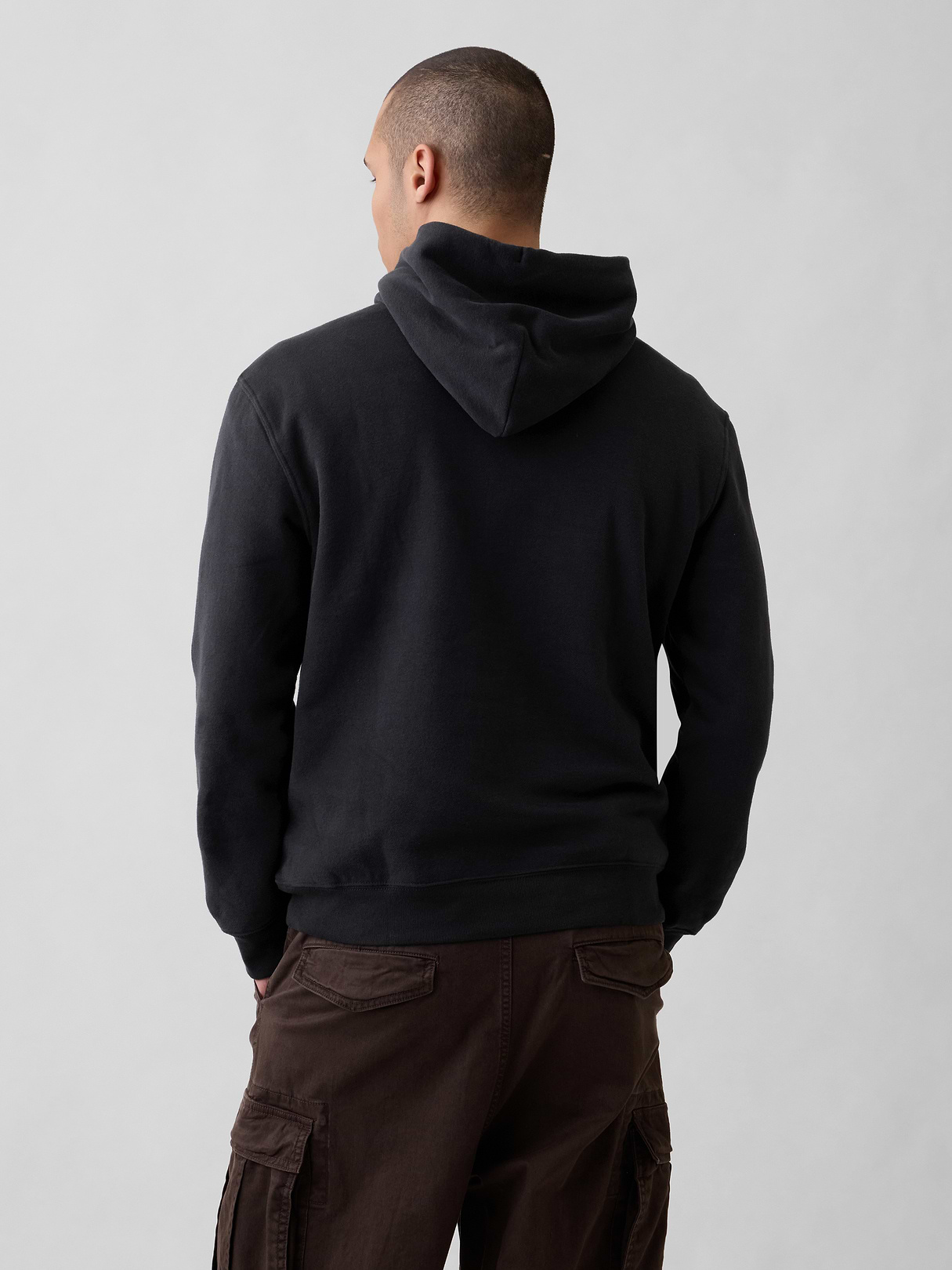 Adult VintageSoft Arch Logo Hoodie - Black combo