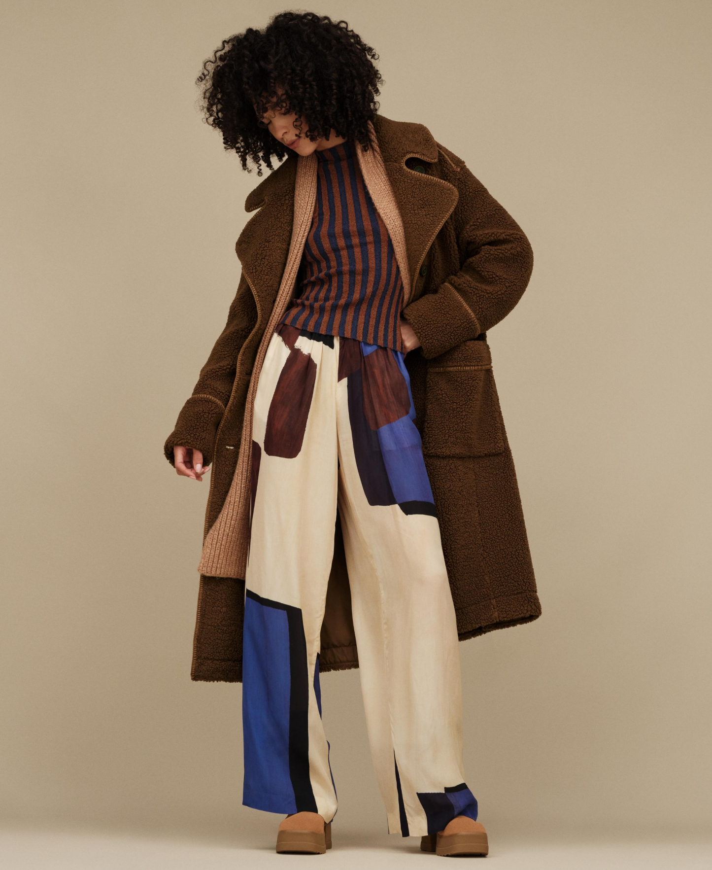 UGG Women's Sema Fluff Coat - Deep Nutmeg