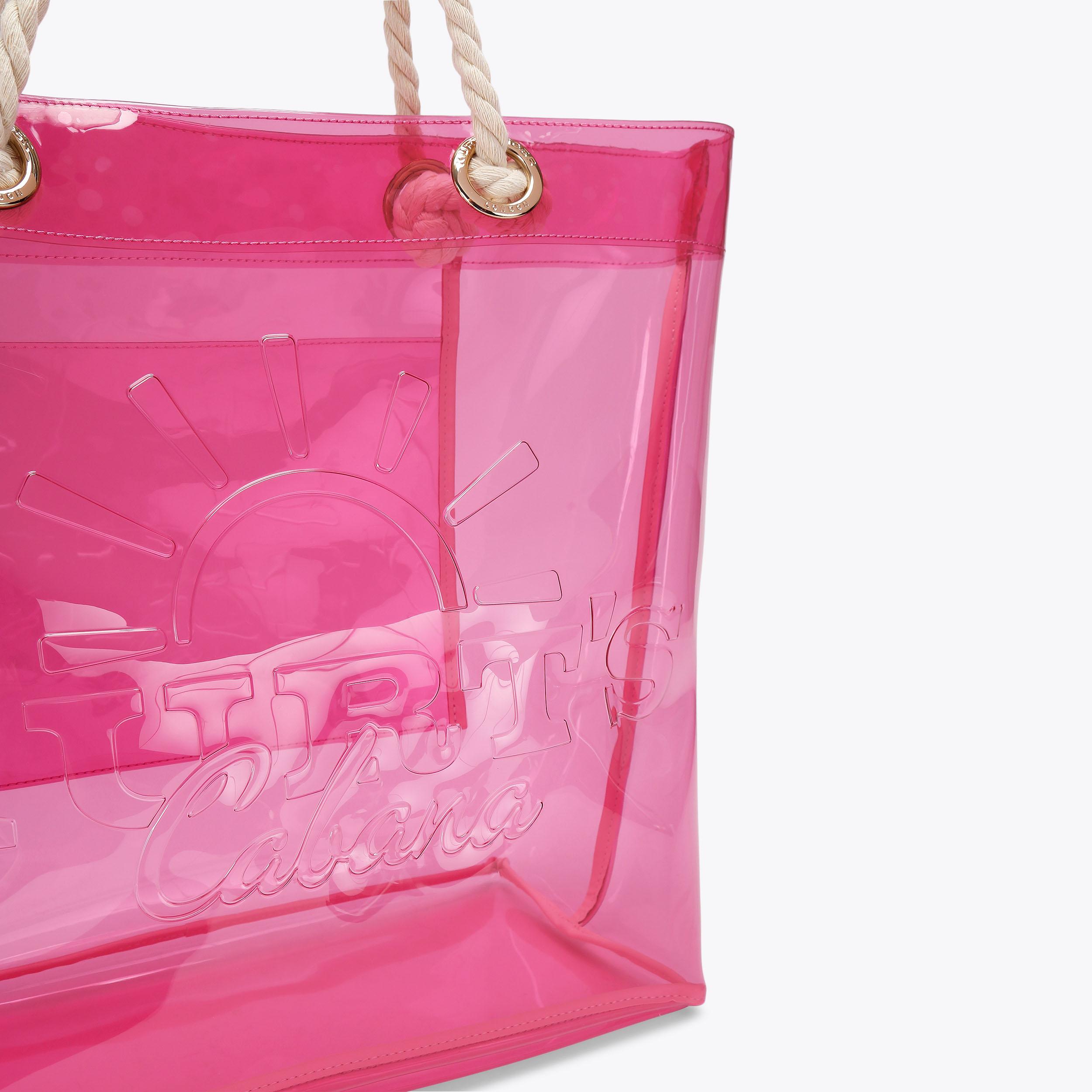 Kurt Geiger London Kurt's Cabana Vinyl Tote Bag - Pink - view 5
