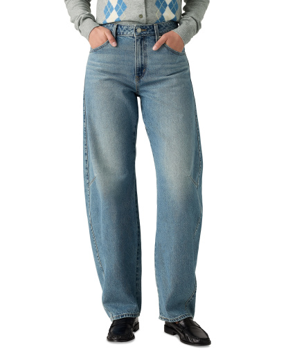 Levi's Premium Women's Baggy Dad Cotton Barrel-Leg Jeans - Easy Days Barrel