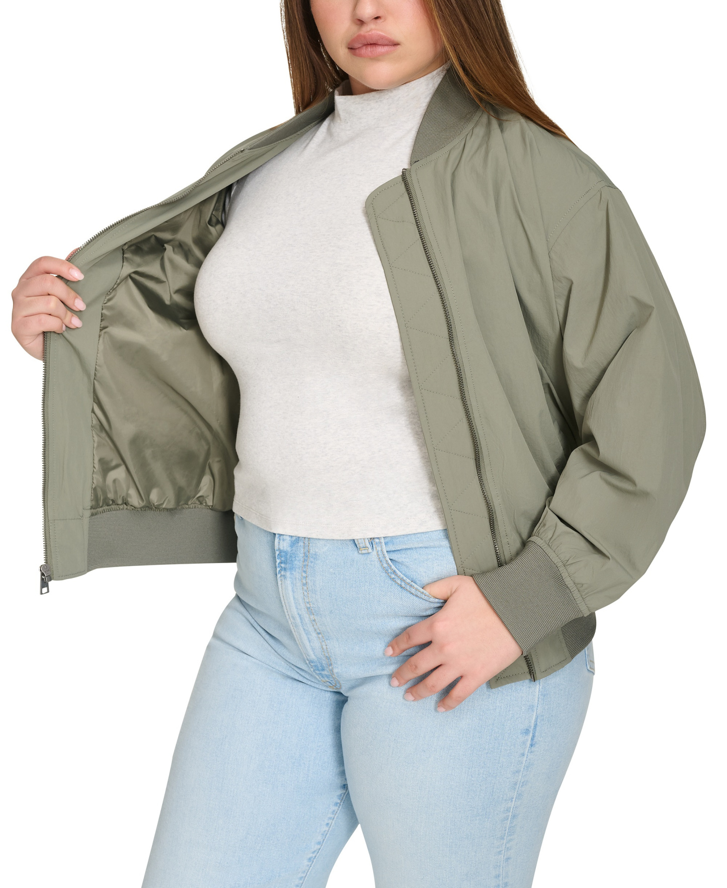 Levi's Women's Lightweight Bomber Jacket - Sage