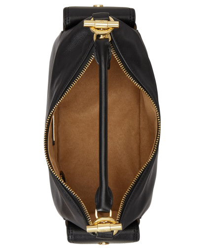 Lauren Ralph Lauren Small Blaike Slim Shoulder Bag - Black
