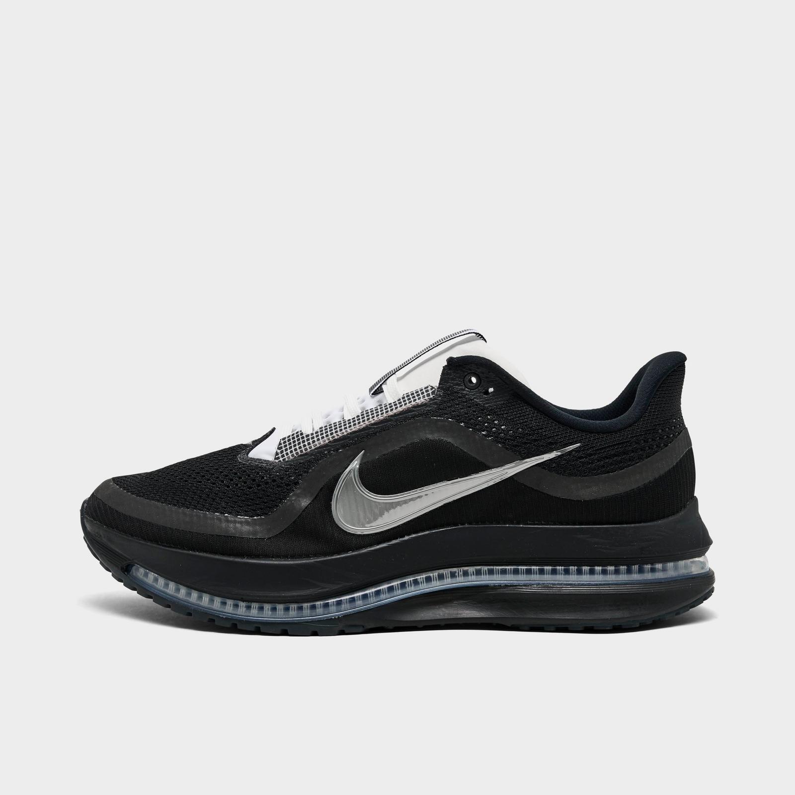 Men's Nike Pegasus Premium Running Shoes - Black/White/Metallic Silver