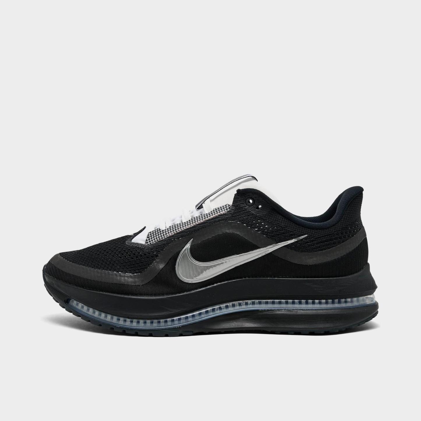Men's Nike Pegasus Premium Running Shoes - Black/White/Metallic Silver