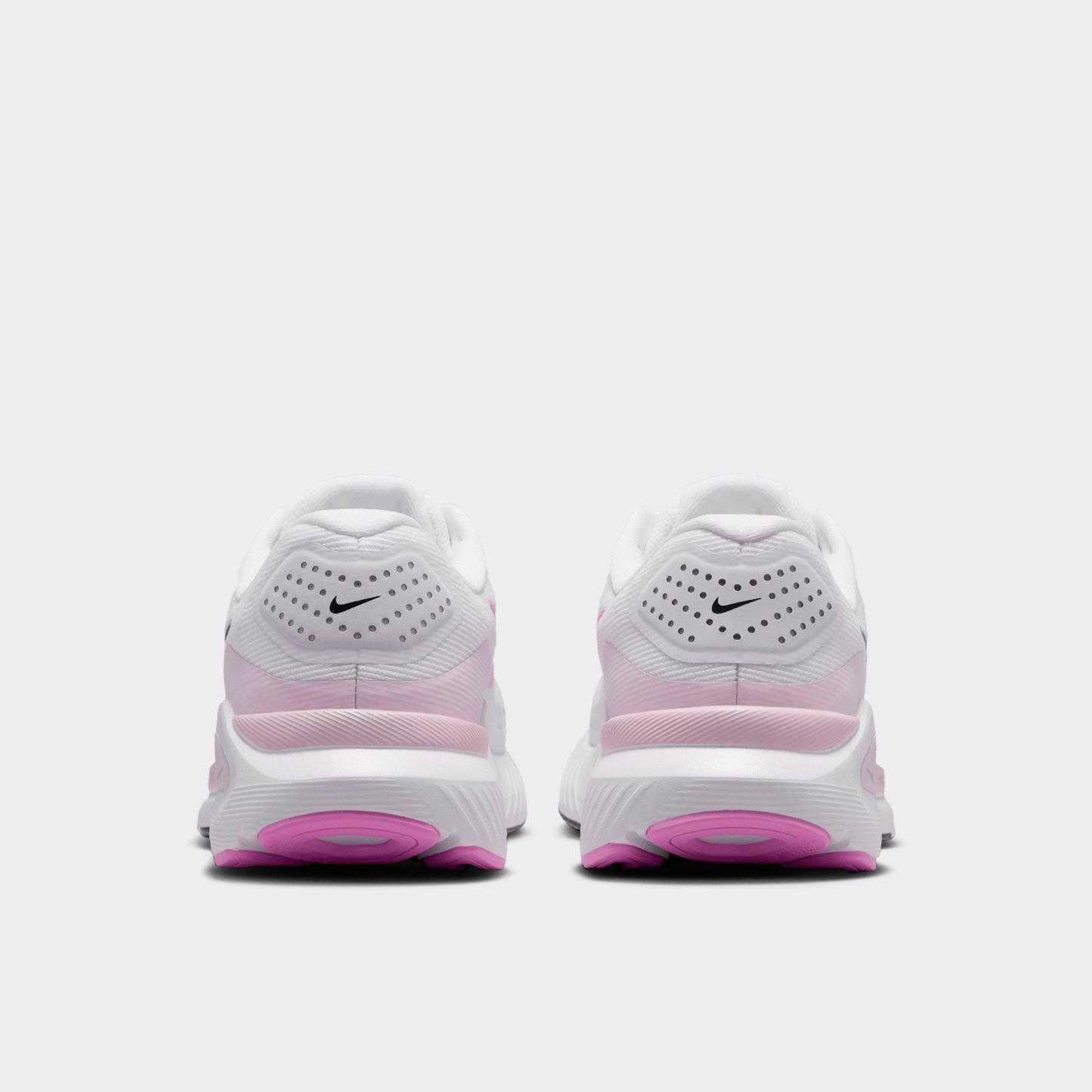 Women's Nithtke Structure 26 Running Shoes - White/Bleached Lilac/Light Magenta/Black - Back view