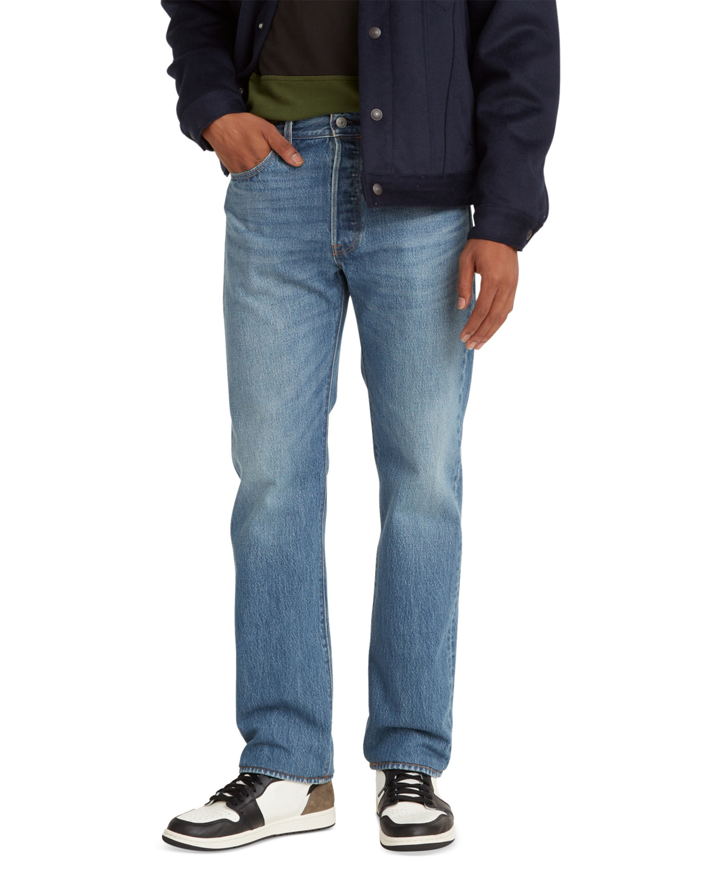 Levi's Men's 501™ Regular-Fit Button Fly Non-Stretch Jeans - On My Radio