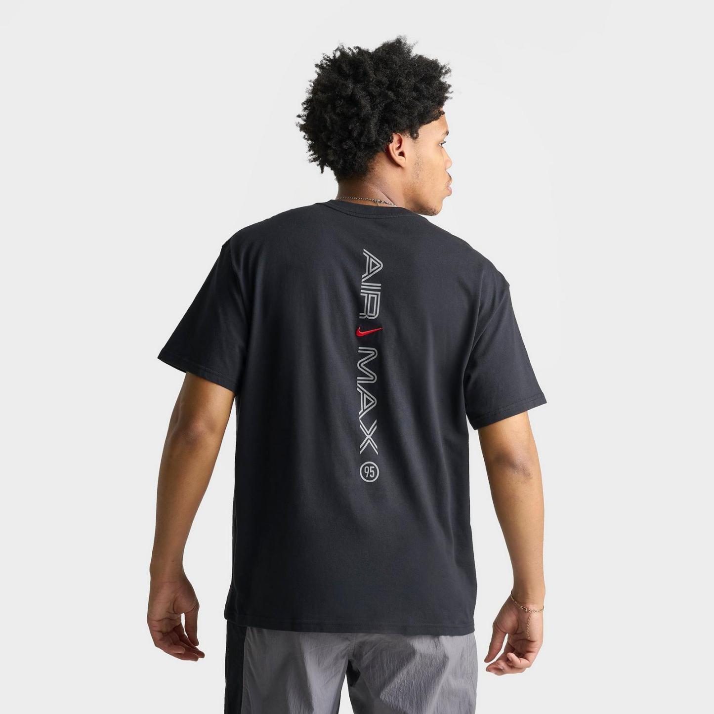 Men's Nike Sportswear Air Max 95 Graphic T-Shirt - Black/University Red