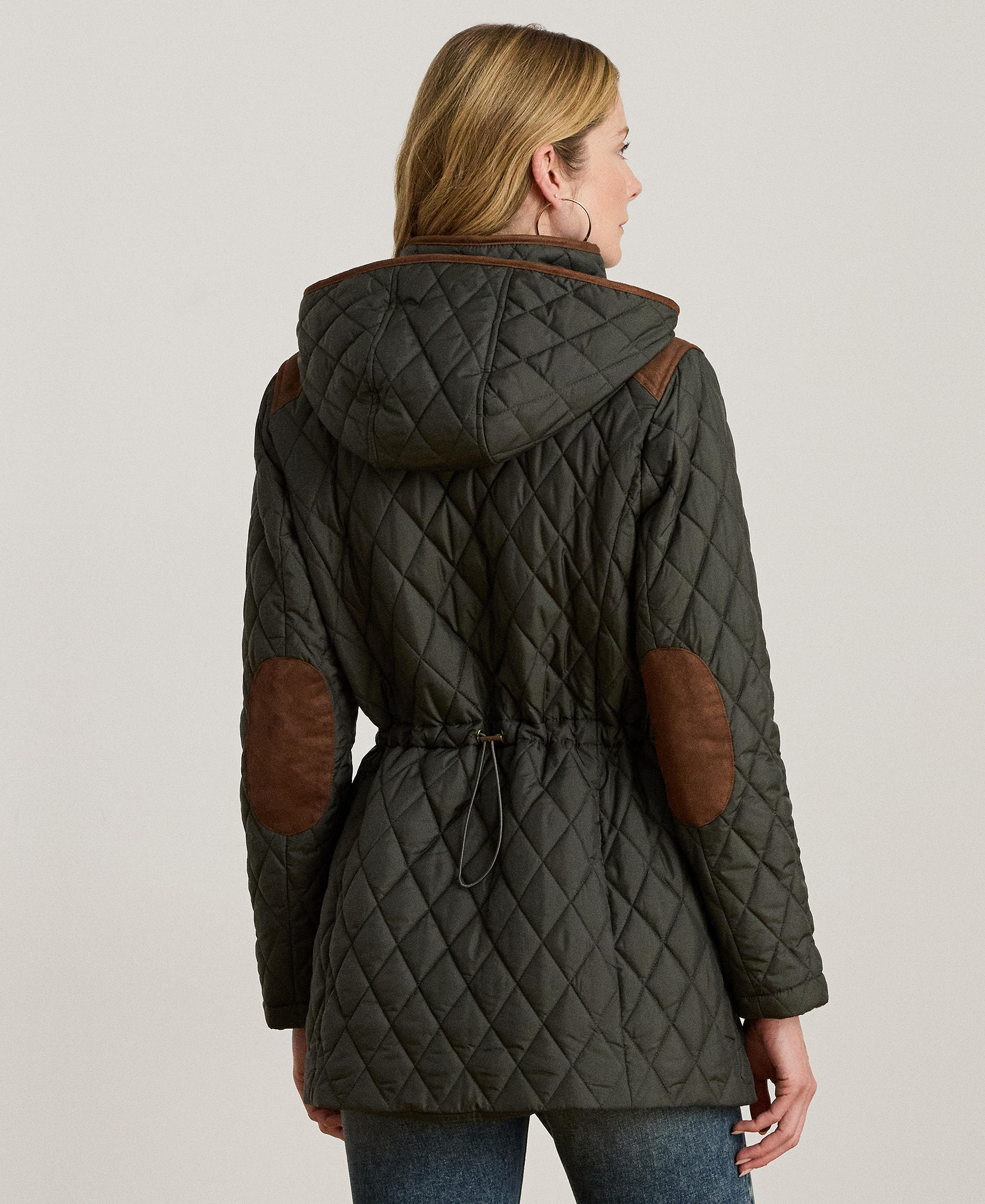 Lauren Ralph Lauren Women's Hooded Anorak Quilted Coat, Created for Macy's - Litchfield Loden