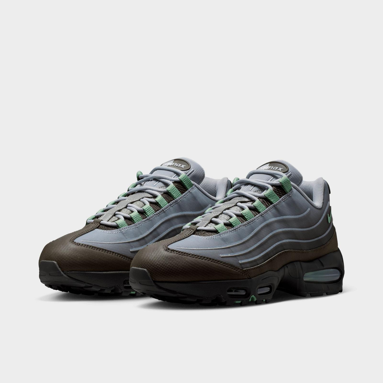 Men's Nike Air Max 95 Big Bubble Casual Shoes - Medium Ash/Wolf Grey/Metallic Silver/Steam (IH7853-200)