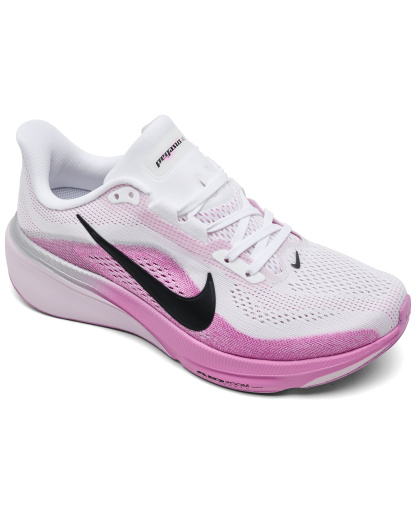 Nike Women's Pegasus 42 Running Sneakers from Finish Line - White, Black