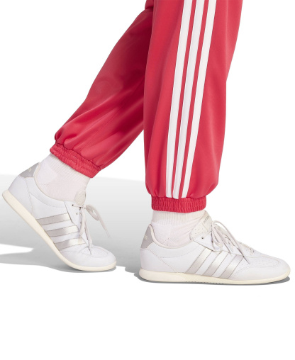 adidas Plus Size Tricot 3-Stripes Track Pants - Power Pink