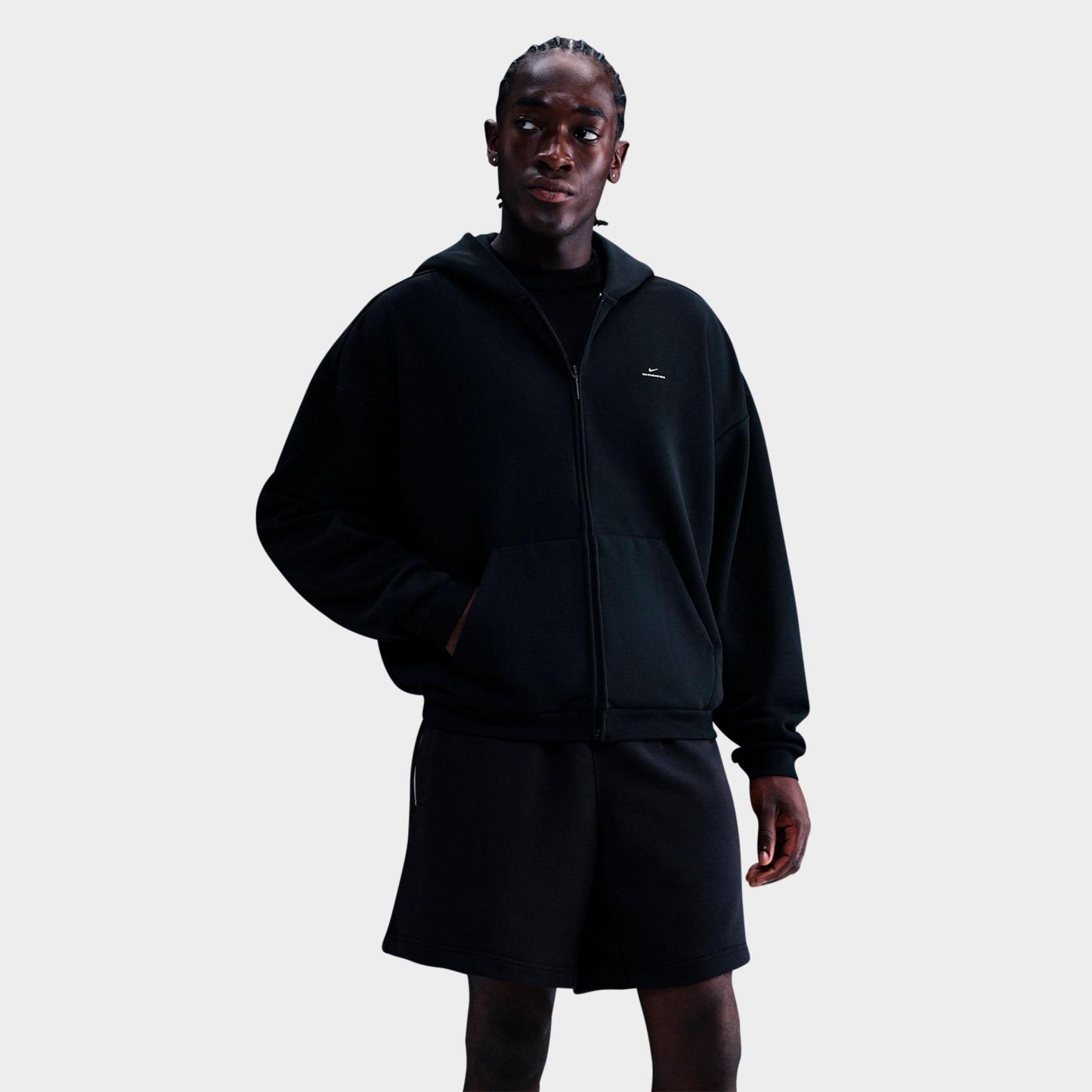 Men's Nithtke Standard Issue Therma-FIT Full-Zip Basketball Hoodie - Black/Pale Ivory