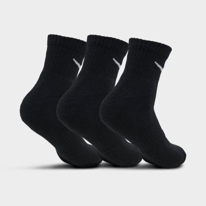 Nike Everyday Cushioned Training Ankle Socks (3-Pack) - Black/White