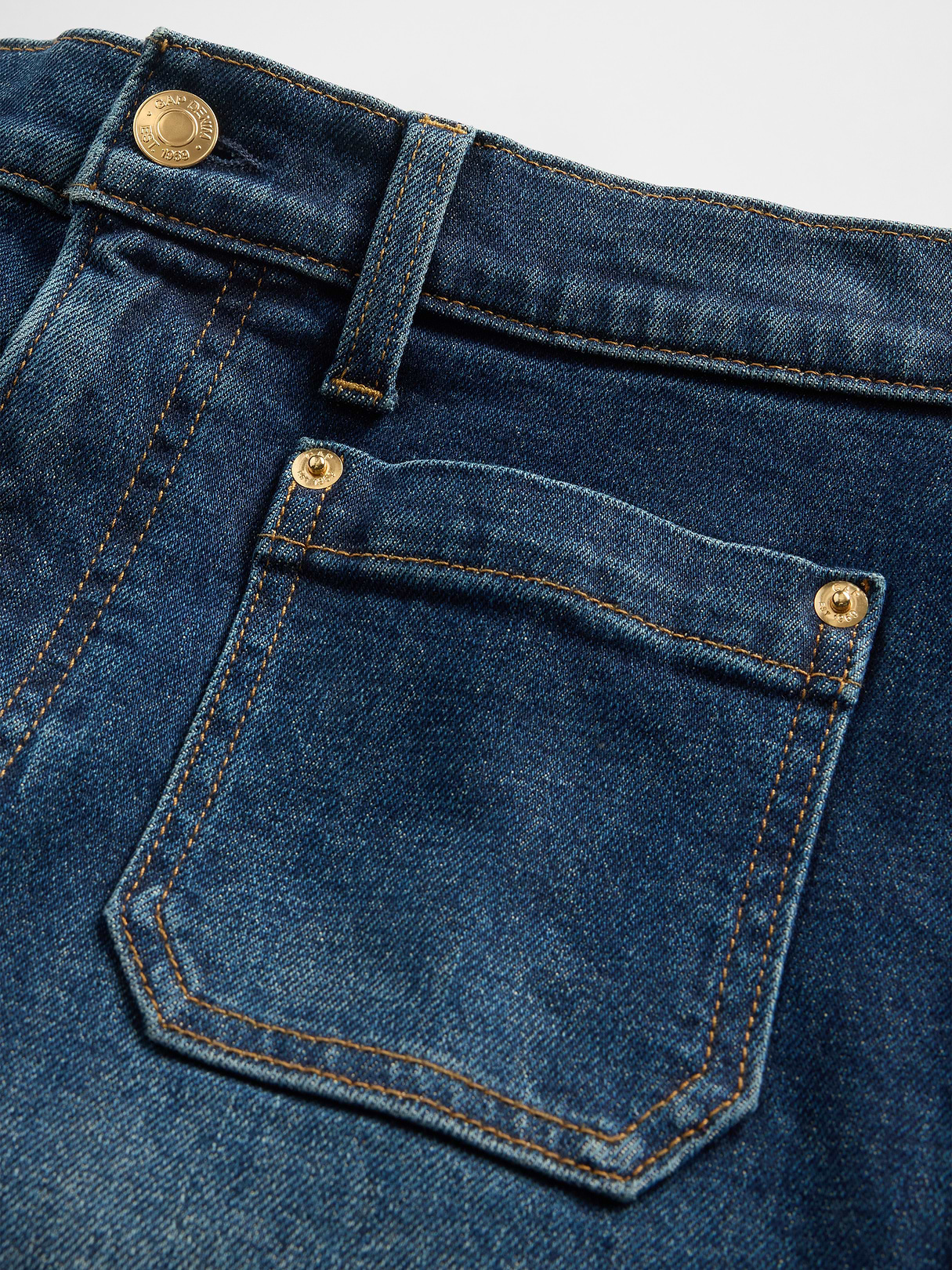 High Rise Stride Wide-Leg Jeans - Medium indigo