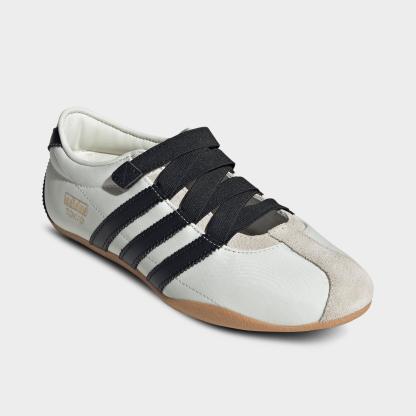 Women's adidas Originals Tokyo MJ Casual Shoes - Part 1 - Off White/Core Black/Gum - Both shoes facing left