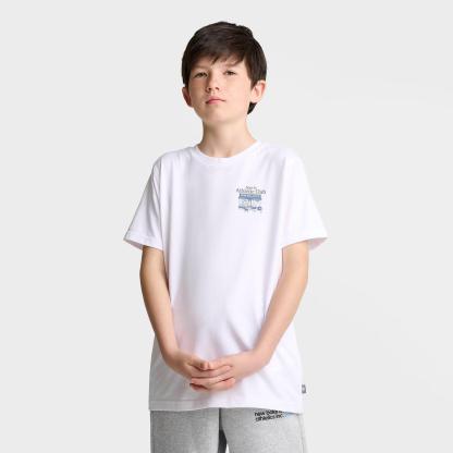 Big Kids' New Balance Sports Club T-Shirt - Bright White - view 3