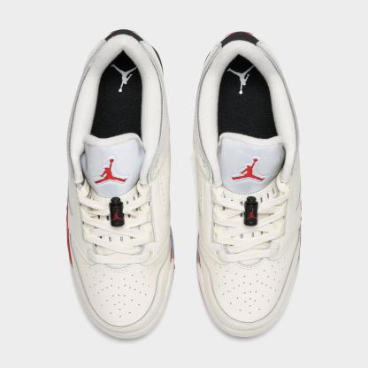 Big Kids' Jordan Sixty Plus Low Casual Shoes - Sail/Black/Reflect Silver/Fire Red - view 5