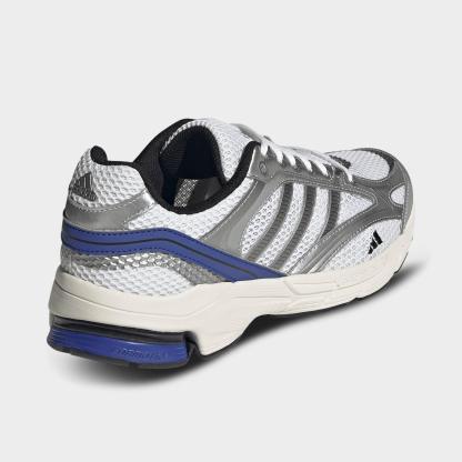 Men's adidas Spiritain 2000 Casual Shoes - Part 1 - Cloud White/Iron Metallic/Semi Lucid Blue - Back view