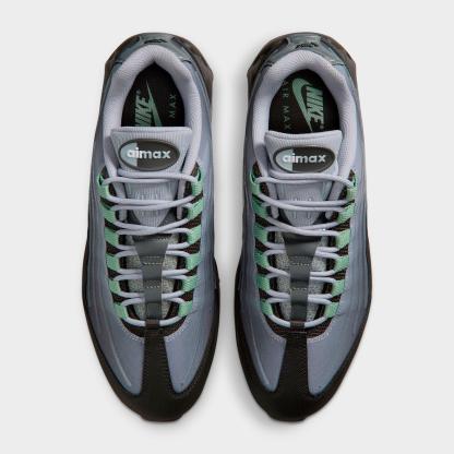Men's Nithtke Air Max 95 Big Bubble Scorpion Casual Shoes - Part 1 - Medium Ash/Wolf Grey/Metallic Silver/Steam - Top view