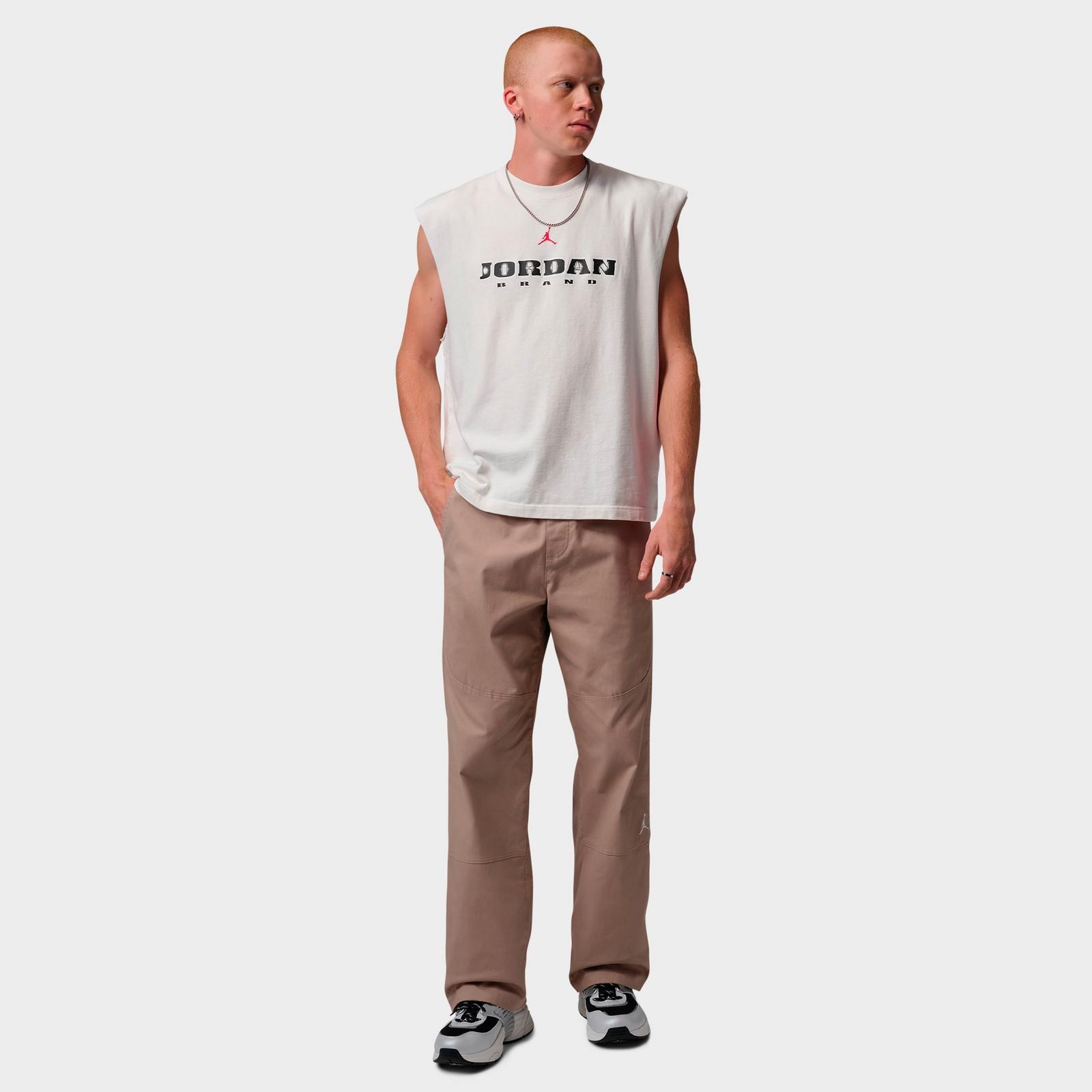 Men's Jordan Essentials Woven Pants - Khaki/Sail - view 2