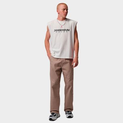 Men's Jordan Essentials Woven Pants - Khaki/Sail - view 2