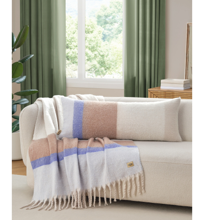 UGG® Simona Faux Mohair Throw, 50" x 70" - Misty Wisteria