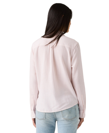 Levi's Women's Striped Point Collar Shirt - Bibi Stripe